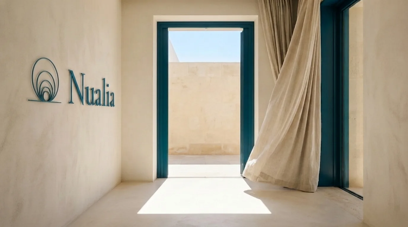 Daylight through the threshold of the centre